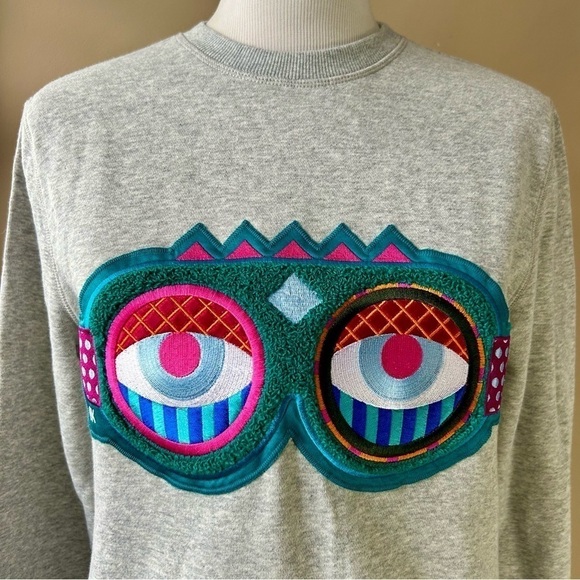 MCM Craig & Karl 'Beyond Snowdome' Sweatshirt Gray Ski Snowboard Goggles Size S - Picture 4 of 12
